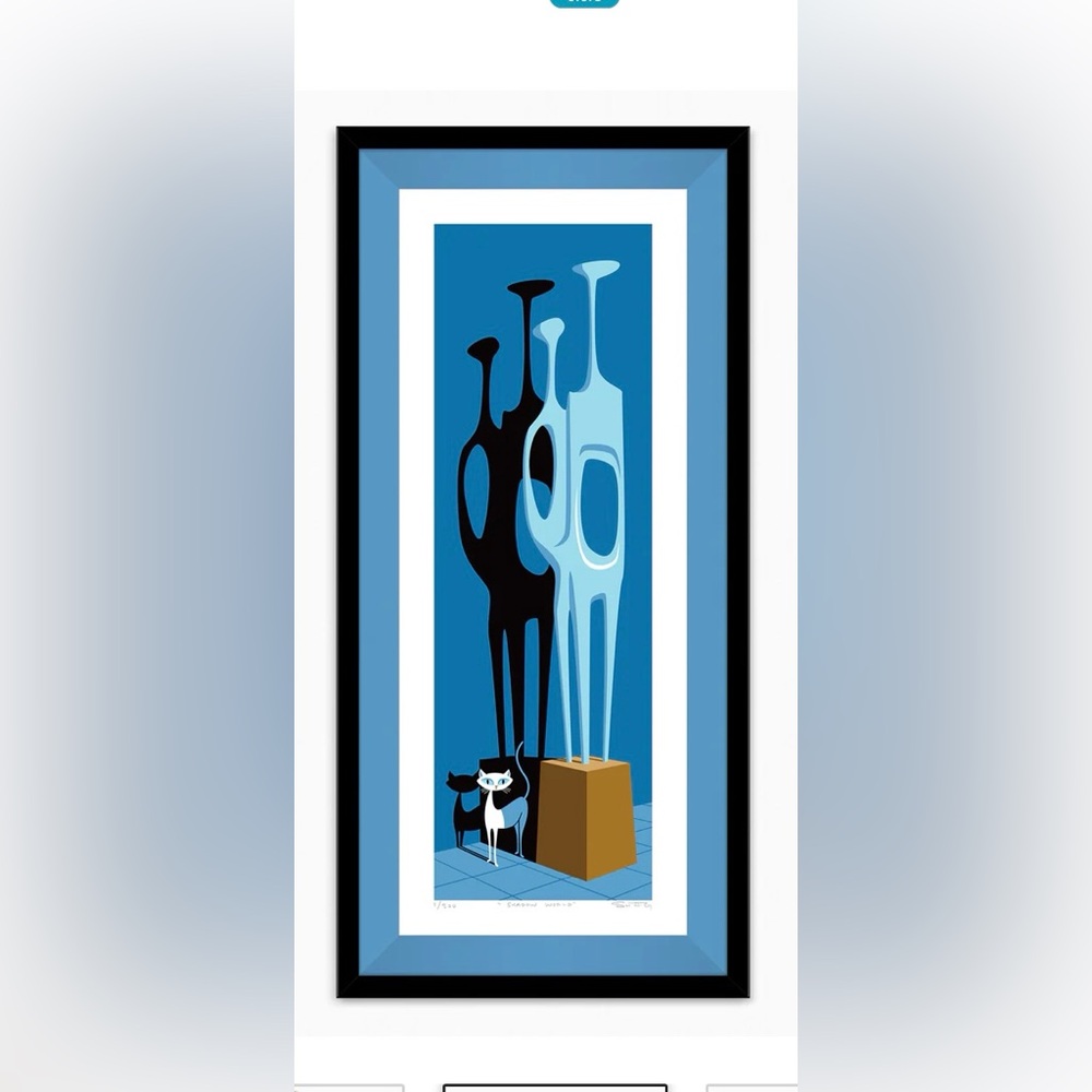 “Shadow World” original print by Shag aka Josh Angle